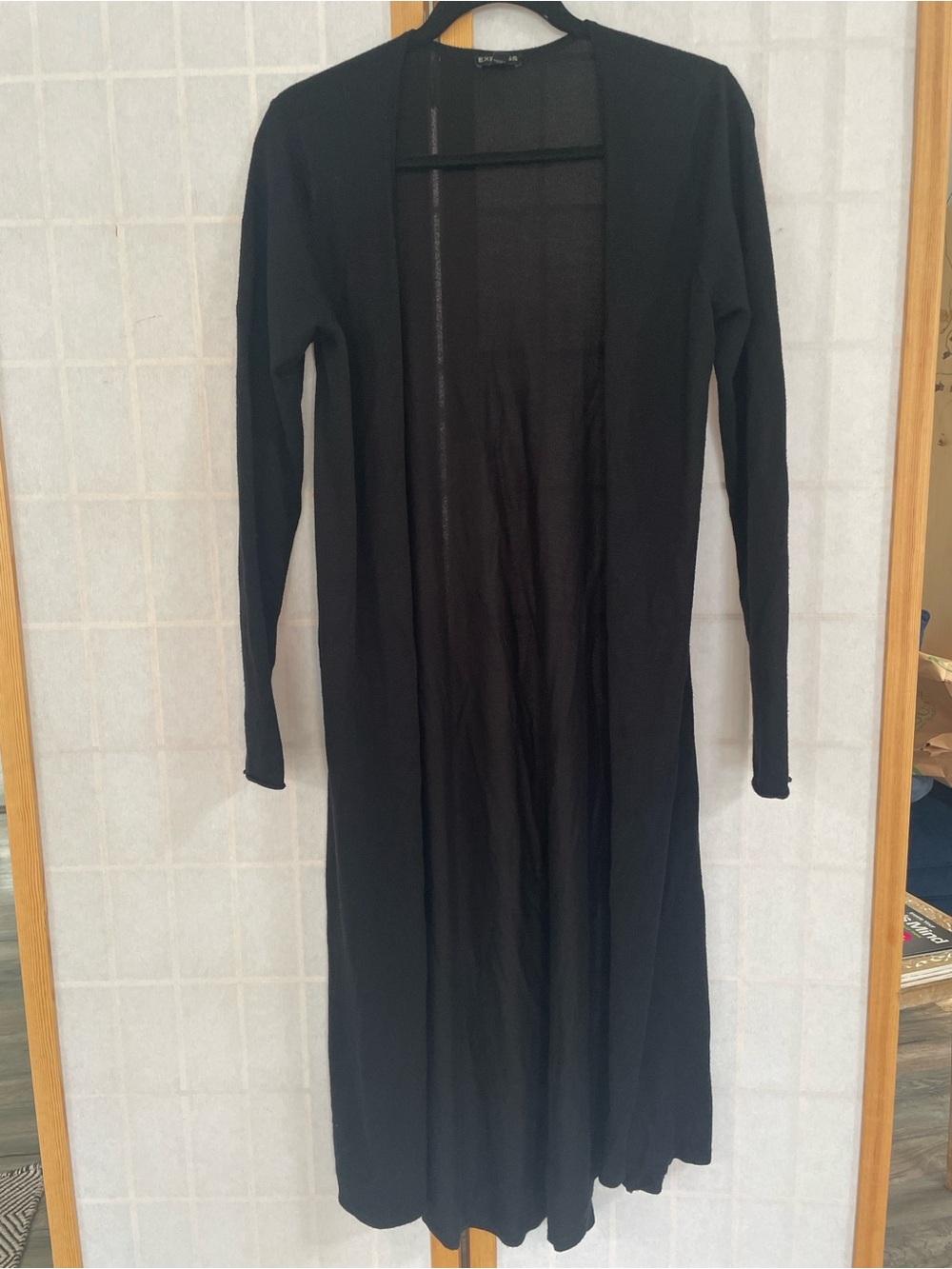 Express Black Long Open-Front Women’s Dress Cardigan